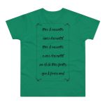 Camiseta hombre punto liso - Verde Kelly - Camiseta «tirali cossetes cançó» Camiseta hombre punto liso - Verde Kelly - Camiseta «tirali cossetes cançó»
