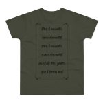 Camiseta hombre punto liso - Caqui urbano - Camiseta «tirali cossetes cançó» Camiseta hombre punto liso - Caqui urbano - Camiseta «tirali cossetes cançó»