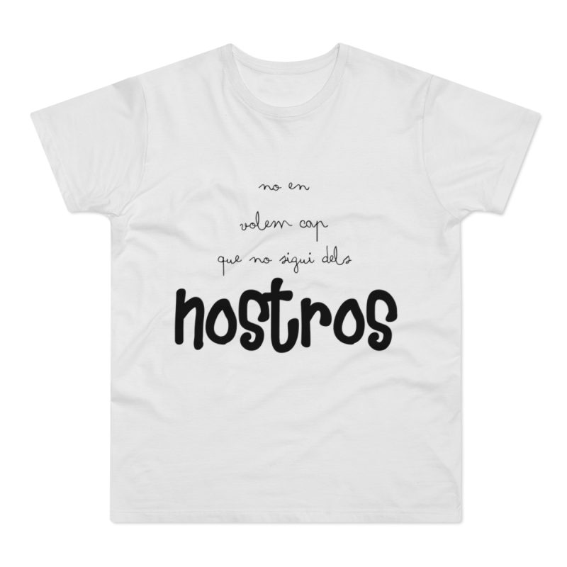 Camiseta hombre punto liso - Blanco - Camiseta «No en volem cap que no sigui dels nostros»