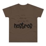 Camiseta hombre punto liso - Marron chocolate - Camiseta «No en volem cap que no sigui dels nostros» Camiseta hombre punto liso - Marron chocolate - Camiseta «No en volem cap que no sigui dels nostros»