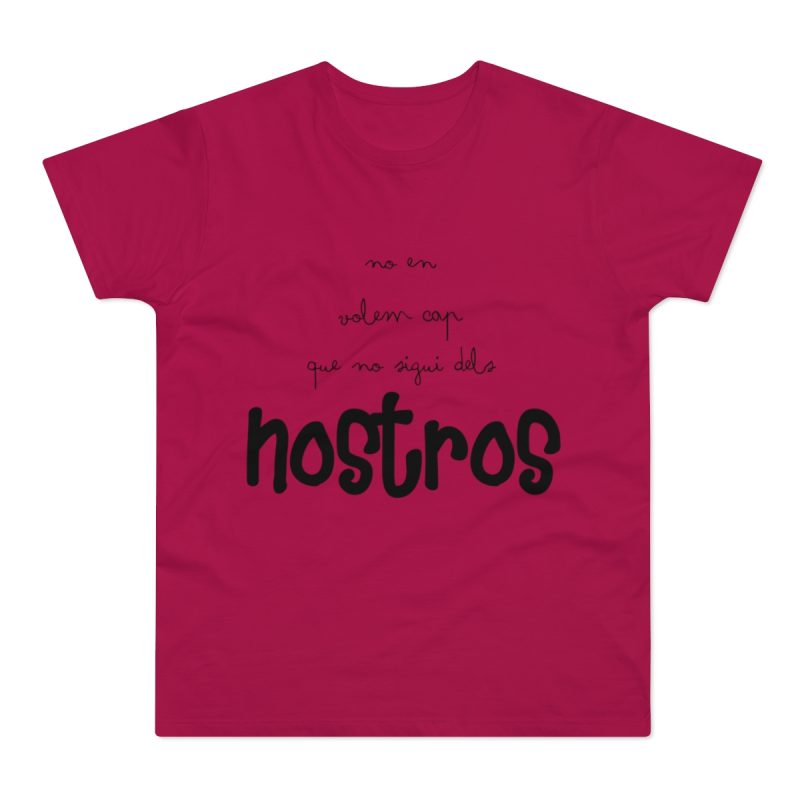 Camiseta hombre punto liso - Sorbete - Camiseta «No en volem cap que no sigui dels nostros»