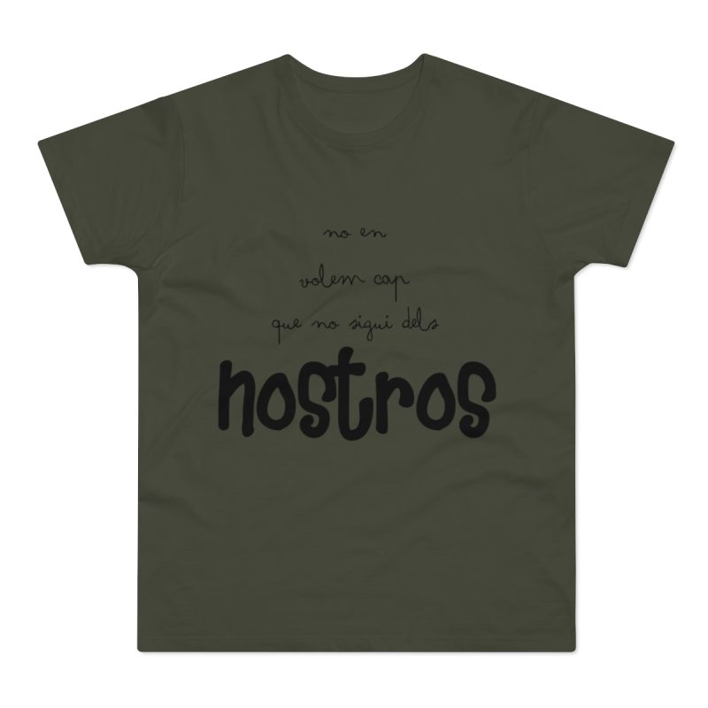 Camiseta hombre punto liso - Caqui urbano - Camiseta «No en volem cap que no sigui dels nostros»
