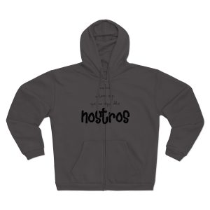 Sudadera capucha con cremallera premium - Antracita - Camiseta «No en volem cap que no sigui dels nostros»