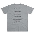 Camiseta hombre corte moderno - Gris Oxford claro - Camiseta «tirali cossetes cançó»