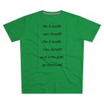 Camiseta hombre corte moderno - Verde Kelly - Camiseta «tirali cossetes cançó»