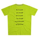 Camiseta hombre corte moderno - Verde lima - Camiseta «tirali cossetes cançó»