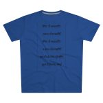 Camiseta hombre corte moderno - Azul royal intenso - Camiseta «tirali cossetes cançó»