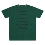 Camiseta hombre corte moderno - Verde botella - Camiseta «tirali cossetes cançó»