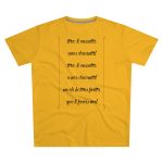 Camiseta hombre corte moderno - Amarillo girasol - Camiseta «tirali cossetes cançó»
