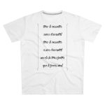 Camiseta hombre corte moderno - Blanco - Camiseta «tirali cossetes cançó»