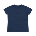Camiseta mujer algodon medio - Azul marino - Camiseta «tirali cossetes cançó»