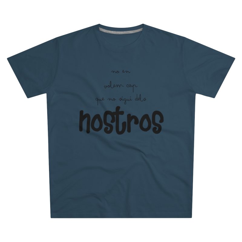 Camiseta hombre corte moderno - Azul vaquero - Camiseta «No en volem cap que no sigui dels nostros»