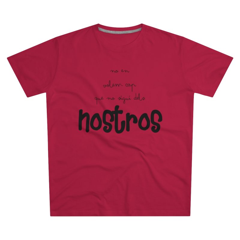 Camiseta hombre corte moderno - Rojo - Camiseta «No en volem cap que no sigui dels nostros»
