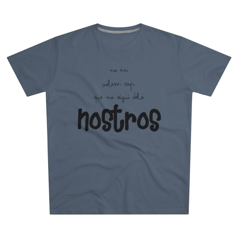 Camiseta hombre corte moderno - Azul marino - Camiseta «No en volem cap que no sigui dels nostros»