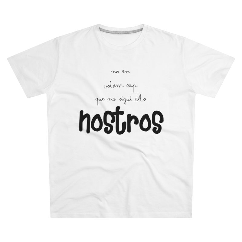 Camiseta hombre corte moderno - Blanco - Camiseta «No en volem cap que no sigui dels nostros»