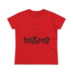 Camiseta mujer algodon medio - Rojo - Camiseta «No en volem cap que no sigui dels nostros» Camiseta mujer algodon medio - Rojo - Camiseta «No en volem cap que no sigui dels nostros»