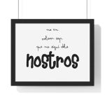 Poster enmarcado horizontal - Negro - Camiseta «No en volem cap que no sigui dels nostros» Poster enmarcado horizontal - Negro - Camiseta «No en volem cap que no sigui dels nostros»