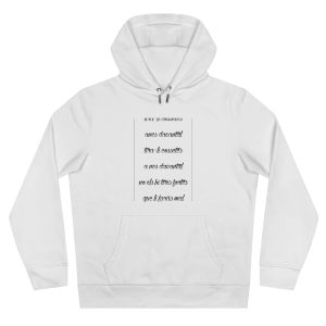 Sudadera con capucha King - Blanco - Camiseta «tirali cossetes cançó»