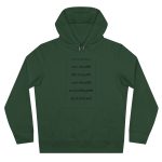 Sudadera con capucha King - Verde botella - Camiseta «tirali cossetes cançó»