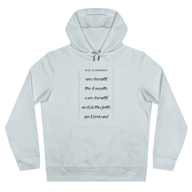 Sudadera con capucha King - Azul cielo puro - Camiseta «tirali cossetes cançó»