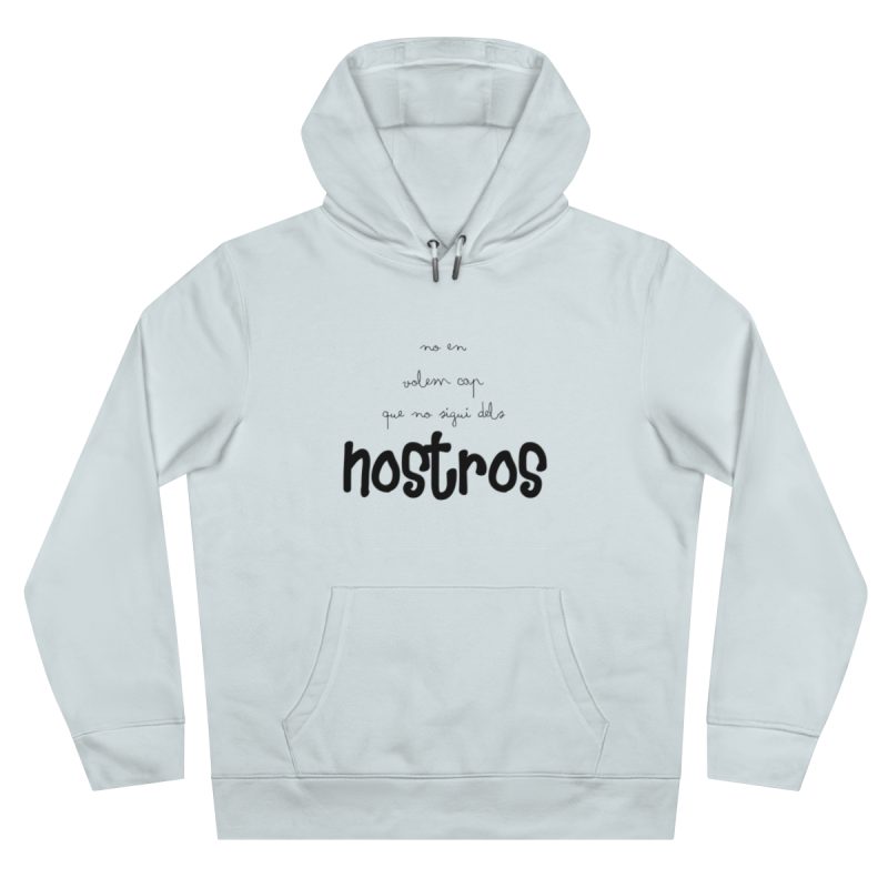 Sudadera con capucha King - Azul cielo puro - Camiseta «No en volem cap que no sigui dels nostros»