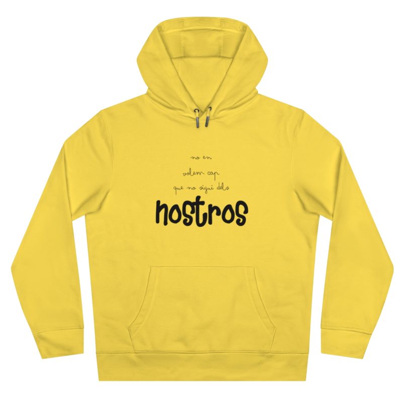Sudadera con capucha King - Amarillo chispa - Camiseta «No en volem cap que no sigui dels nostros»