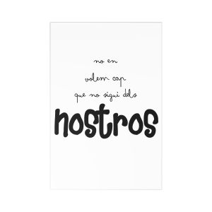 Postales (7 uds.) - Camiseta «No en volem cap que no sigui dels nostros»