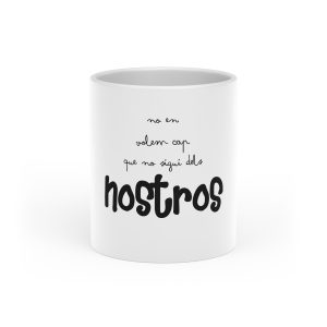 Taza con asa de corazon - Blanco - Camiseta «No en volem cap que no sigui dels nostros»