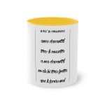 Taza bicolor - Amarillo dorado - Camiseta «tirali cossetes cançó» Taza bicolor - Amarillo dorado - Camiseta «tirali cossetes cançó»