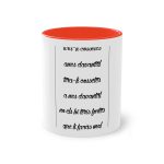 Taza bicolor - Rojo - Camiseta «tirali cossetes cançó» Taza bicolor - Rojo - Camiseta «tirali cossetes cançó»