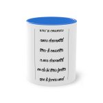 Taza bicolor - Azul Cambridge - Camiseta «tirali cossetes cançó» Taza bicolor - Azul Cambridge - Camiseta «tirali cossetes cançó»