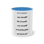 Taza bicolor - Azul claro - Camiseta «tirali cossetes cançó» Taza bicolor - Azul claro - Camiseta «tirali cossetes cançó»