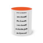 Taza bicolor - Naranja - Camiseta «tirali cossetes cançó» Taza bicolor - Naranja - Camiseta «tirali cossetes cançó»
