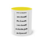 Taza bicolor - Amarillo - Camiseta «tirali cossetes cançó» Taza bicolor - Amarillo - Camiseta «tirali cossetes cançó»