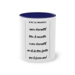 Taza bicolor - Azul oscuro - Camiseta «tirali cossetes cançó» Taza bicolor - Azul oscuro - Camiseta «tirali cossetes cançó»