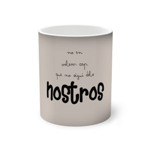 Taza magica que cambia de color - Negro - Camiseta «No en volem cap que no sigui dels nostros»