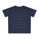 Camiseta de bebe - Azul marino nautico - Camiseta «tirali cossetes cançó»