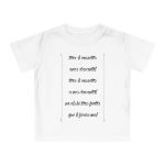 Camiseta de bebe - Blanco - Camiseta «tirali cossetes cançó»