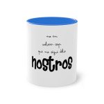 Taza bicolor - Azul Cambridge - Camiseta «No en volem cap que no sigui dels nostros»