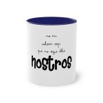 Taza bicolor - Azul oscuro - Camiseta «No en volem cap que no sigui dels nostros»