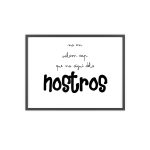 Poster con marco de madera - Marco negro - Camiseta «No en volem cap que no sigui dels nostros»