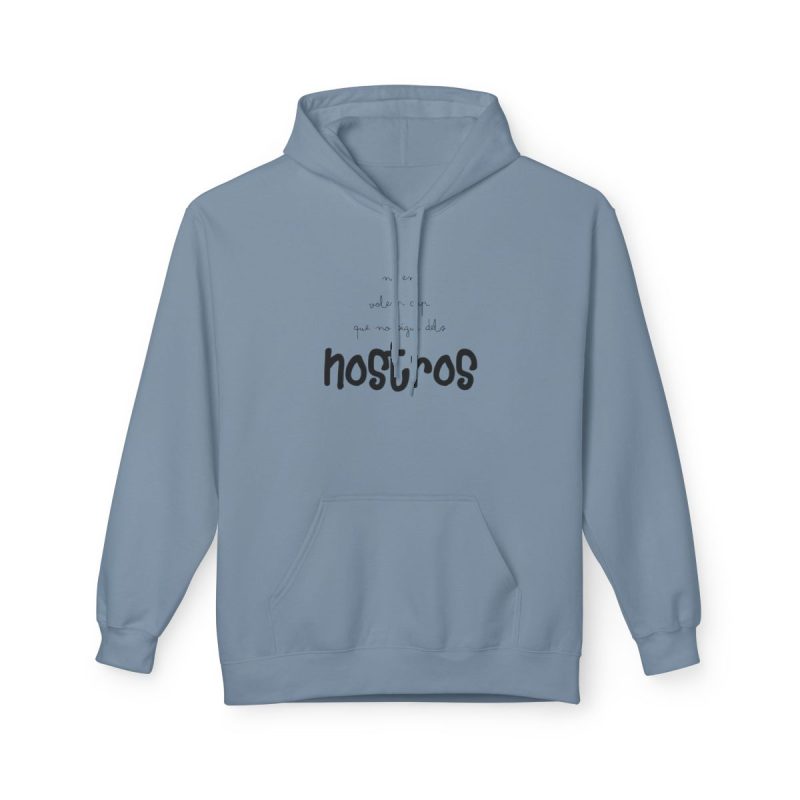 Sudadera Softstyle con capucha - Azul piedra - Camiseta «No en volem cap que no sigui dels nostros»