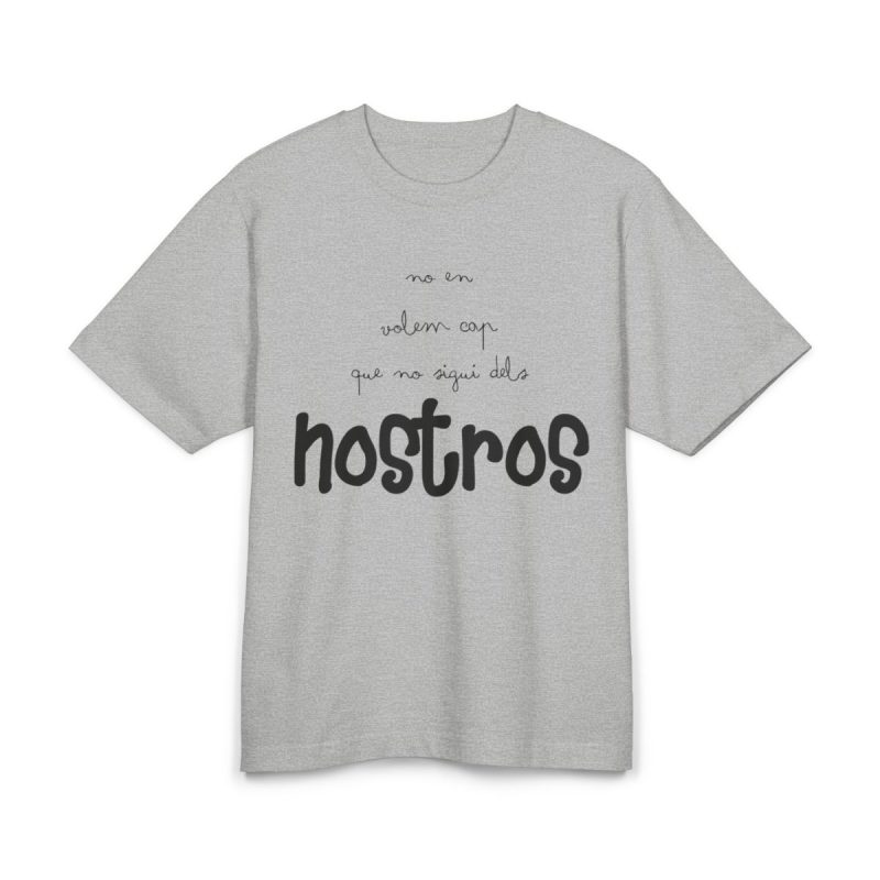 Camiseta Freestyler tacto seco - Gris jaspeado claro - Camiseta «No en volem cap que no sigui dels nostros»