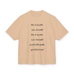 Camiseta box ultra gruesa - Beis - Camiseta «tirali cossetes cançó» Camiseta box ultra gruesa - Beis - Camiseta «tirali cossetes cançó»