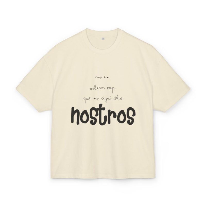 Camiseta box ultra gruesa - Arena - Camiseta «No en volem cap que no sigui dels nostros»