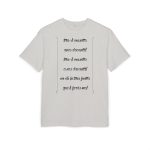 Camiseta oversize gruesa - Gris jaspeado claro - Camiseta «tirali cossetes cançó» Camiseta oversize gruesa - Gris jaspeado claro - Camiseta «tirali cossetes cançó»