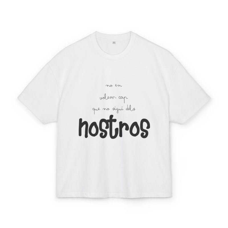 Camiseta box ultra gruesa - Blanco - Camiseta «No en volem cap que no sigui dels nostros»