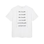 Camiseta oversize gruesa - Blanco - Camiseta «tirali cossetes cançó» Camiseta oversize gruesa - Blanco - Camiseta «tirali cossetes cançó»