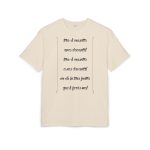 Camiseta oversize gruesa - Arena - Camiseta «tirali cossetes cançó» Camiseta oversize gruesa - Arena - Camiseta «tirali cossetes cançó»