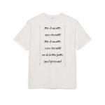 Camiseta oversize gruesa - Blanco puro - Camiseta «tirali cossetes cançó» Camiseta oversize gruesa - Blanco puro - Camiseta «tirali cossetes cançó»